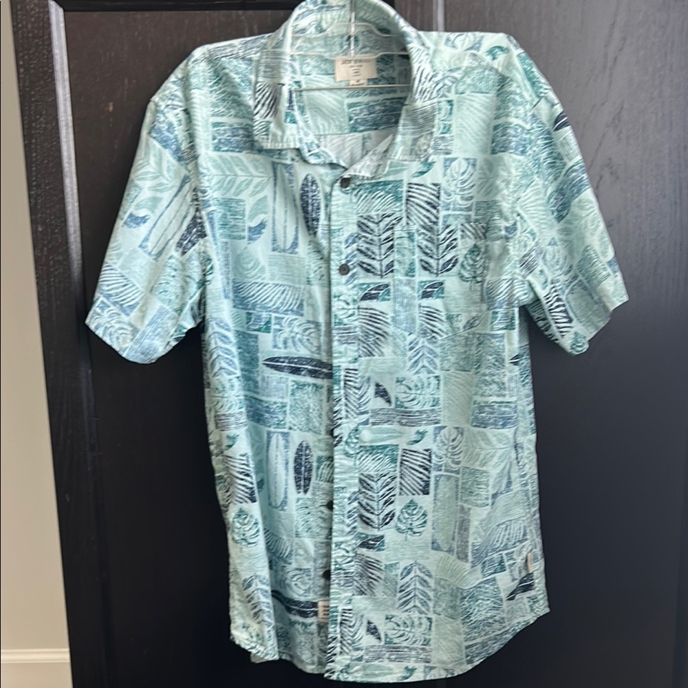Jack Oneill Men's Tropical Print Shirt - Blue size Medium